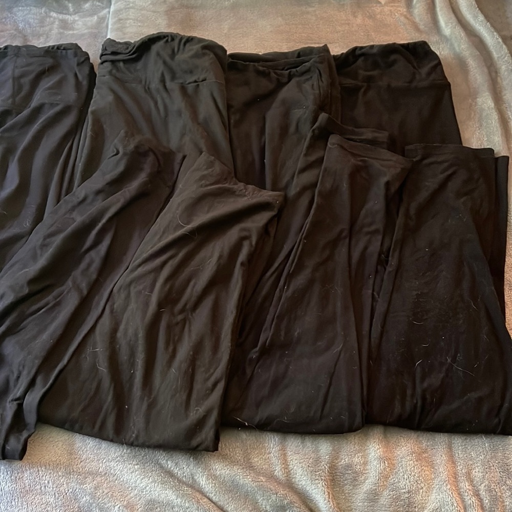 Leggings,TC2, Xxl, 2x/3x  7 pairs of all black